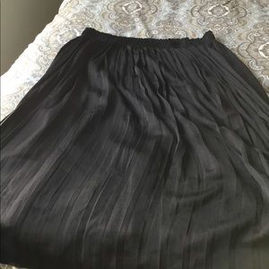 Black Pleated Skirt
